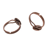 Maxbell 20x Adjustable Round Plate Ring Bases Copper