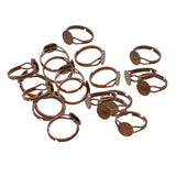 Maxbell 20x Adjustable Round Plate Ring Bases Copper
