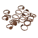Maxbell 20x Adjustable Round Plate Ring Bases Copper