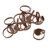 Maxbell 20x Adjustable Round Plate Ring Bases Copper