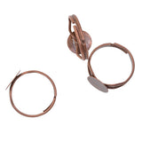 Maxbell 20x Adjustable Round Plate Ring Bases Copper