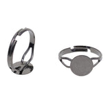 Maxbell 20x Adjustable Round Plate Ring Bases Gunmetal Black