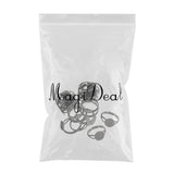 Maxbell 20x Adjustable Round Plate Ring Bases Gunmetal Black