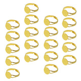 Maxbell 20x Adjustable Round Plate Ring Bases Golden