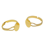 Maxbell 20x Adjustable Round Plate Ring Bases Golden