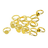Maxbell 20x Adjustable Round Plate Ring Bases Golden