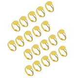 Maxbell 20x Adjustable Round Plate Ring Bases Golden