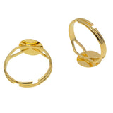 Maxbell 20x Adjustable Round Plate Ring Bases Golden