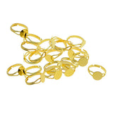 Maxbell 20x Adjustable Round Plate Ring Bases Golden