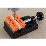 Maxbell Universal Mini Drill Press Vise Clamp Table Bench Vice for Jewelry Walnut