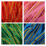 Max 136 Yard Crochet Lace Trim Ribbon Wedding Applique Dress Sewing Decor Craft Red