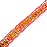 Max 136 Yard Crochet Lace Trim Ribbon Wedding Applique Dress Sewing Decor Craft Red