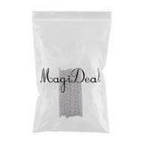 Maxbell 9m Crystal Rhinestone Close Chain Ribbon Trim for Wedding Party Decor Silver