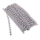 Maxbell 9m Crystal Rhinestone Close Chain Ribbon Trim for Wedding Party Decor Silver