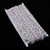 Maxbell 9m Crystal Rhinestone Close Chain Ribbon Trim for Wedding Party Decor Silver