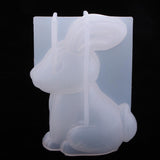 Maxbell Cute 3D Rabbit Resin Jewelry Epoxy Making Casting Molds, DIY Pendant Silicone Mold, Crafting, Home Decoration Craft Tool, 75 x 55 x 35mm