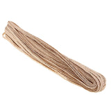 Max Natural Burlap Braided Ribbon Cord for DIY Decorations Packing Crafts 10mm