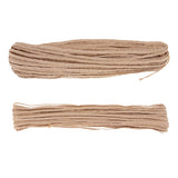 Max Natural Burlap Braided Ribbon Cord for DIY Decorations Packing Crafts 10mm