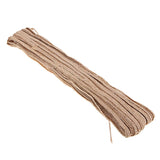 Max Natural Burlap Braided Ribbon Cord for DIY Decorations Packing Crafts 7-8mm