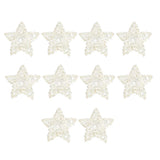 Maxbell 10pcs Star Rattan Wicker Ball Photo Props Wedding Home DIY Trinkets 6cm