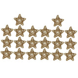 Maxbell 10Pcs Natural Wicker Rattan Vine Balls Wood Star Ornaments Party Decor 6cm