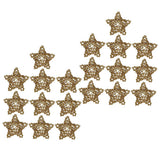 Maxbell 10Pcs Natural Wicker Rattan Vine Balls Wood Star Ornaments Party Decor 6cm