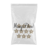 Maxbell 10Pcs Natural Wicker Rattan Vine Balls Wood Star Ornaments Party Decor 8cm