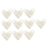 Max 10Pcs Heart Rattan Wicker Ball Photo Props Wedding Home DIY Trinkets  8cm