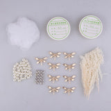 Maxbell 1Set Dragonfly Charms Pearls Beads Hair Accessory Findings DIY Wedding Bride