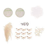 Maxbell 1Set Dragonfly Charms Pearls Beads Hair Accessory Findings DIY Wedding Bride