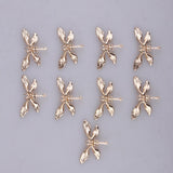 Maxbell 1Set Dragonfly Charms Pearls Beads Hair Accessory Findings DIY Wedding Bride
