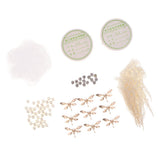 Maxbell 1Set Dragonfly Charms Pearls Beads Hair Accessory Findings DIY Wedding Bride