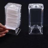 Maxbell Clear Acrylic Nail Art Wipes Holder Case Makeup Cotton Pads Storage Box