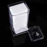 Maxbell Clear Acrylic Nail Art Wipes Holder Case Makeup Cotton Pads Storage Box