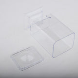 Maxbell Clear Acrylic Nail Art Wipes Holder Case Makeup Cotton Pads Storage Box