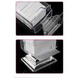 Maxbell Clear Acrylic Nail Art Wipes Holder Case Makeup Cotton Pads Storage Box