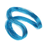 Max 55 Meters Aluminium Wire 2mm Craft Floral Jewelry Beading Wires lake blue