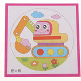 Maxbell Handheld Fabric Blank Fan for Painting Chinese Fan Round DIY Excavator