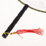 Maxbell Handheld Fabric Blank Fan for Painting Chinese Fan Round DIY Castle