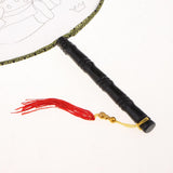 Max Handheld Fabric Blank Fan for Painting Chinese Fan Round DIY Pig