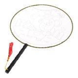 Max Handheld Fabric Blank Fan for Painting Chinese Fan Round DIY Elephant
