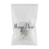Max 50Pcs DIY Brooch Lapel Safety Pins Round Blank Pad Base Cabochon Back Bronze