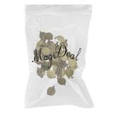 Max 50Pcs DIY Brooch Lapel Safety Pins Round Blank Pad Base Cabochon Back Bronze