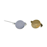 Max 50Pcs DIY Brooch Lapel Safety Pins Round Blank Pad Base Cabochon Back Bronze