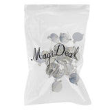 Max 50Pcs DIY Brooch Lapel Safety Pins Round Blank Pad Base Cabochon Back Silver