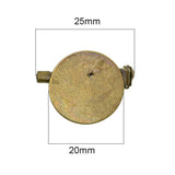 Max 100Pcs DIY Brooch Lapel Safety Pins Round Blank Pad Base Cabochon Back Mixed