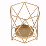 Max Golden Geometric Candlestick Holder Nordic Style Candles Stand Decor Middle