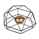 Max Creative 3D Geometric Candlestick 13x8.5cm