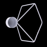 Max Modern 3D Geometric Candlestick Candle Holder for Home Party Decor White