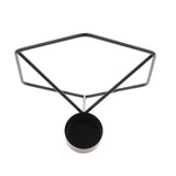 Max Modern 3D Geometric Candlestick Candle Holder for Home Party Decor Black